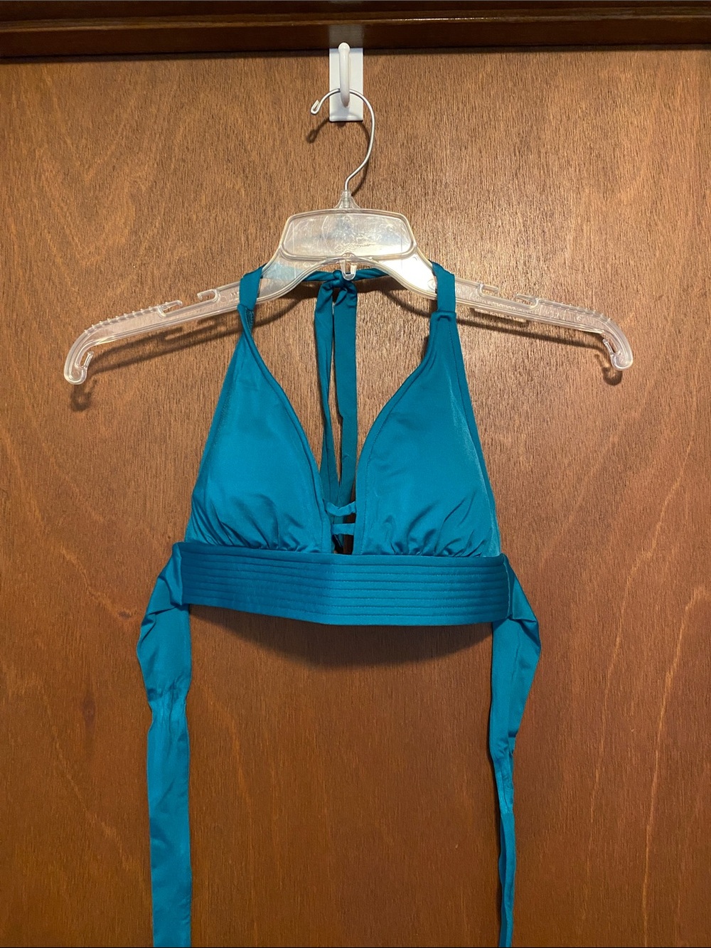 Kona Sol Green Halter Bikini Top